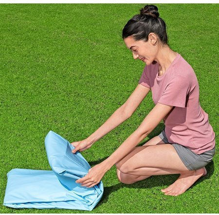 Bestway Copii Round Piscină PVC cu cadru metalic 244x51buc Verde