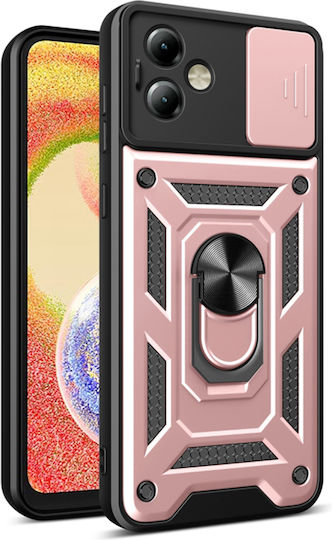 Techsuit Camshield Back Cover Plastic / Silicone Rose Gold (Moto G14)