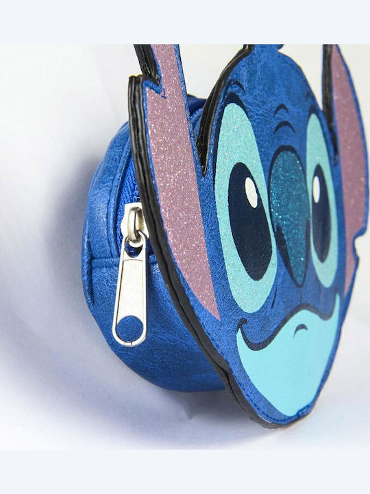 Cerda Disney Lilo Stitch Παιδικό Πορτοφόλι Κερμάτων με Φερμουάρ Μπλε