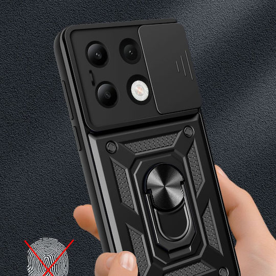 Techsuit Camshield Back Cover Plastic / Silicon Verde (Redmi Note 13 4G)