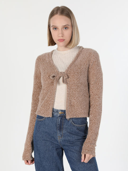 Women's Knitted Cardigan Bej