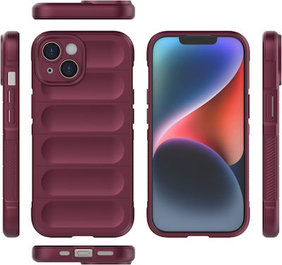 Techsuit Shield Coperta din spate Burgundy (iPhone 15)