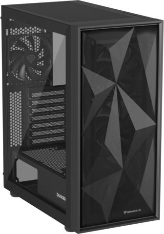 Genesis Diaxid 605F Gaming Micro Tower Carcasă PC cu Deschidere Laterală Neagră