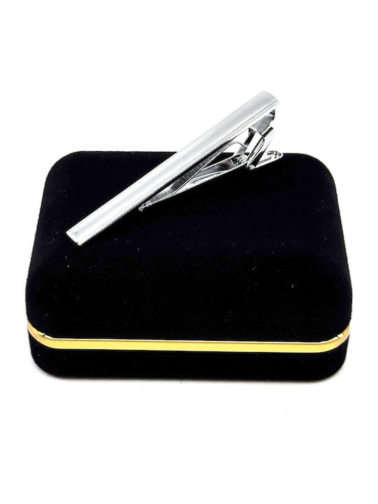Legend Accessories Silver Tie Clip Silver 6cm