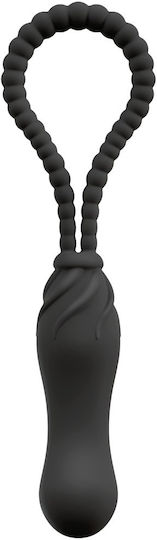 You2Toys Black Velvets Strapless Strap On with Dildo 22cm in Black Color