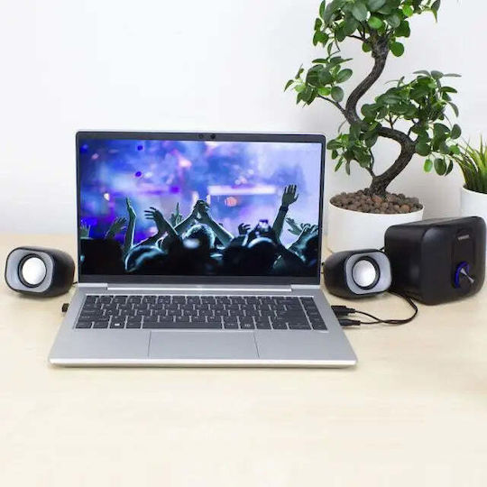 Ewent EM3515 Компютърни тонколони 2.1 с мощност 11W в Черен цвят
