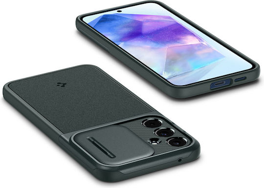 Spigen Optik Armor Back Cover Silicone / Plastic 2mm Green (Galaxy A55)