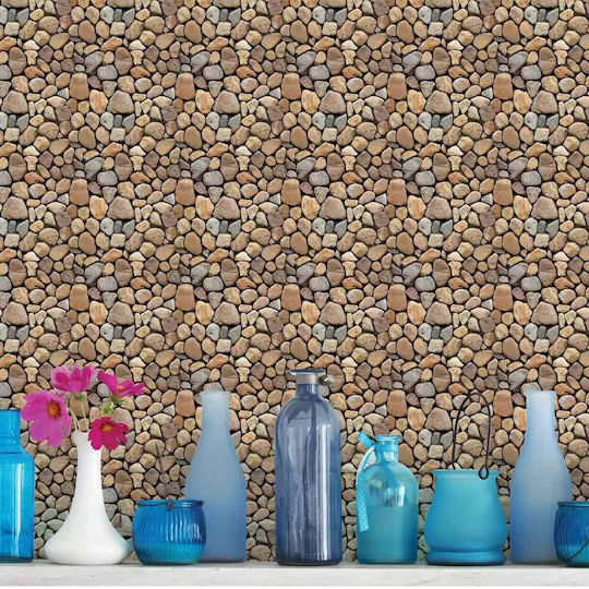 Αυτοκόλλητη Ταπετσαρία Τοίχου Καφέ 300x120cm