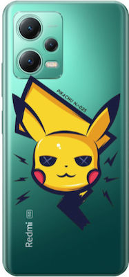 Pikachu Back Cover Silicone Multicolour (Redmi Note 12 Pro 5G)