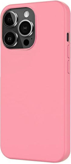 Beline Umschlag Rückseite Silikon Rosa (iPhone 14 Pro Max)