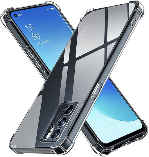 Techsuit Shockproof Clear Back Cover Σιλικόνης Διάφανο (Oppo Reno6)