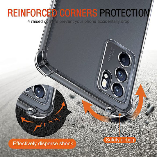 Techsuit Shockproof Clear Back Cover Σιλικόνης Διάφανο (Oppo Reno6)