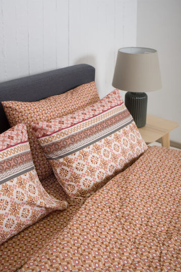 Biokarpet Home Nordic 856 Lampeter Cayenne Κουβερλί-μονό 160x240 Cm