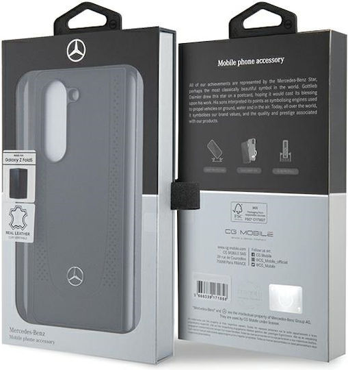 Mercedes-Benz Umschlag Rückseite Kunststoff Schwarz (Galaxy Z Fold5)