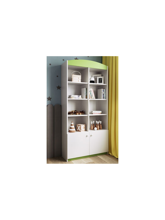 Kids Wooden Bookcase White