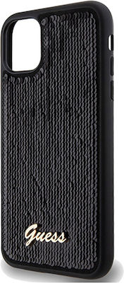 Guess Plastic Back Cover Black (iPhone 11)