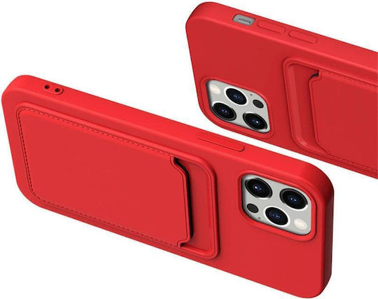 Hurtel Card Umschlag Rückseite Silikon mit Kartenhalter Lila (Galaxy A72)