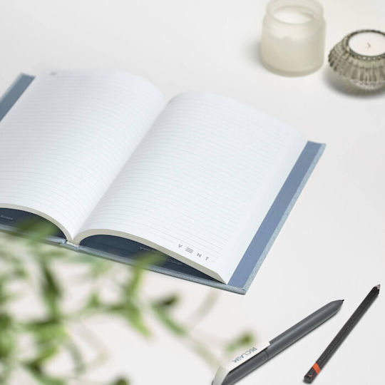 Vent Notebook A5 Ruled Blue