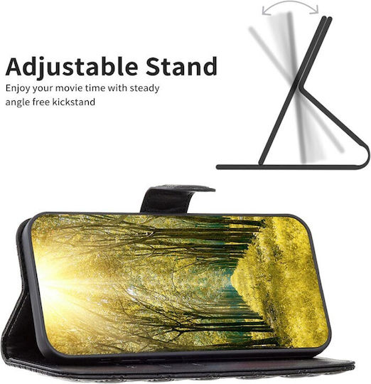 Puff Rhombus Wallet Black for Realme C61