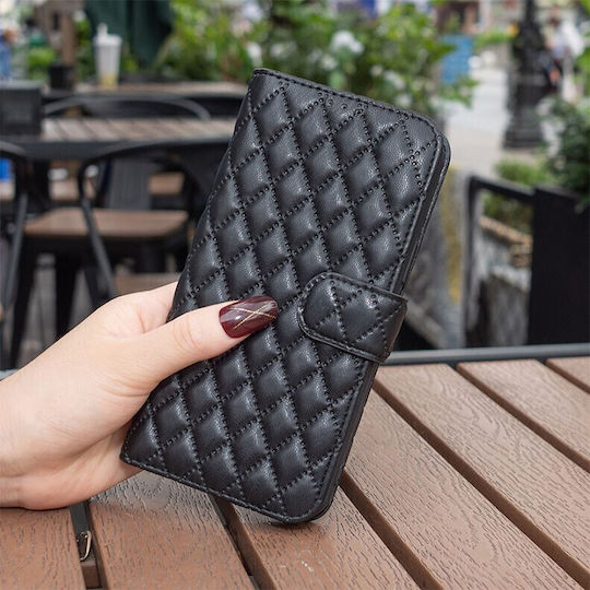Puff Rhombus Wallet Black for Realme C61
