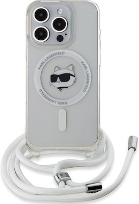 Karl Lagerfeld Back Cover Plastic / Silicone with Strap Transparent (iPhone 13 Pro Max)