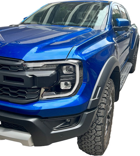 Menabo Μπάρες Οροφής Αλουμινίου 165εκ. για Ford Raptor (Σετ με πόδια) Ασημί