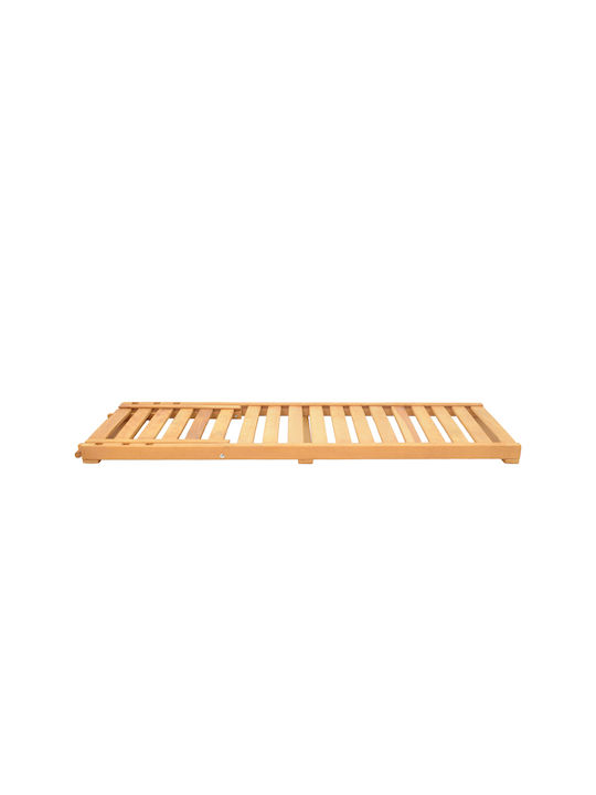 Ξαπλώστρα Ξύλινη Specta με Μαξιλάρι Μπεζ 60x190x50εκ.