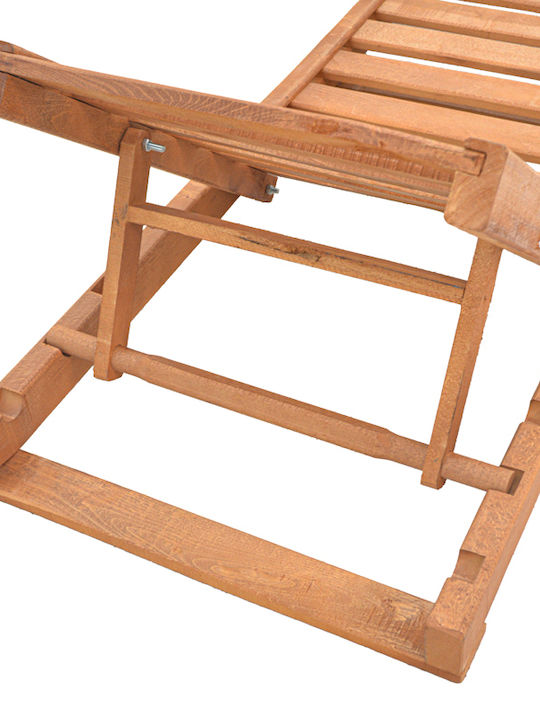 Deckchair Wooden Specta Beige 60x190x50cm.