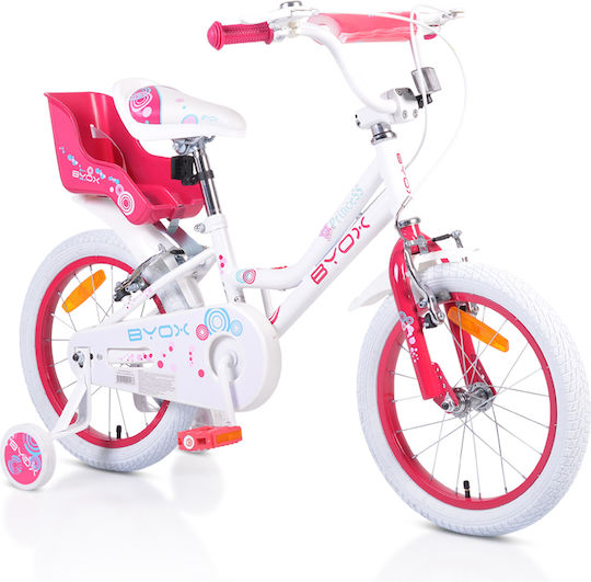 Byox Little Princess 16" Детски Велосипед BMX Бял