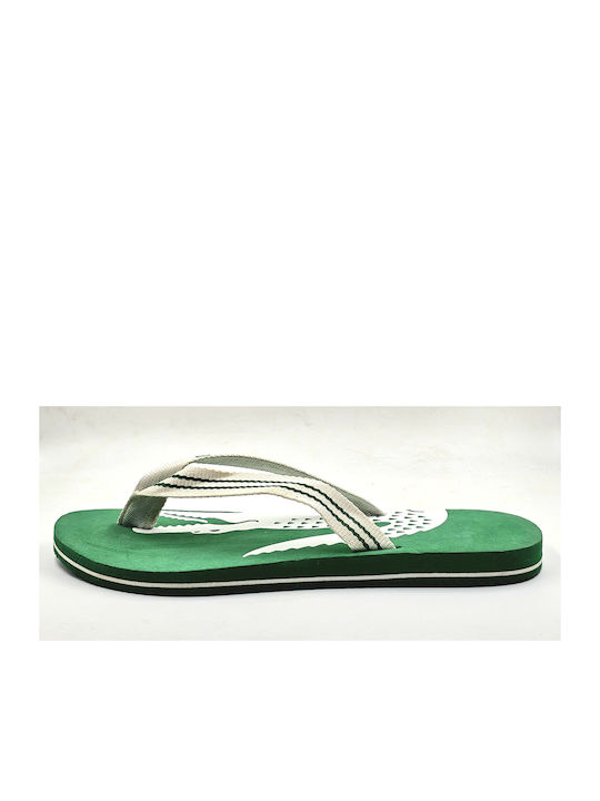 Lacoste Flip Flops σε Πράσινο Χρώμα