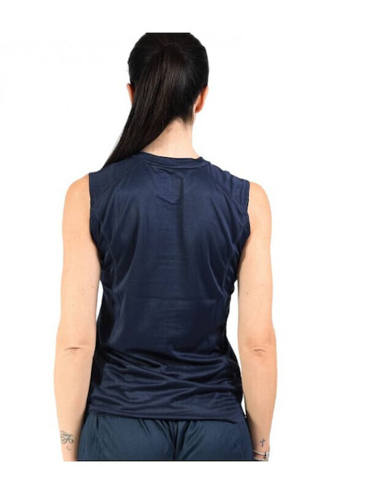 Givova One Smanicato Men's Athletic Sleeveless Blouse with V-Neck Navy Blue