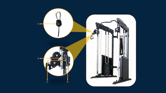 Pegasus FM-500 Πολυόργανο Γυμναστικής με Βάρη 180kg