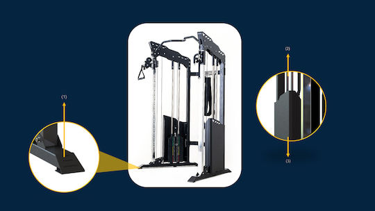 Pegasus FM-500 Πολυόργανο Γυμναστικής με Βάρη 180kg