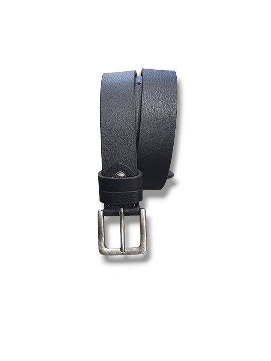 Venturi Men's Leather Belt Black