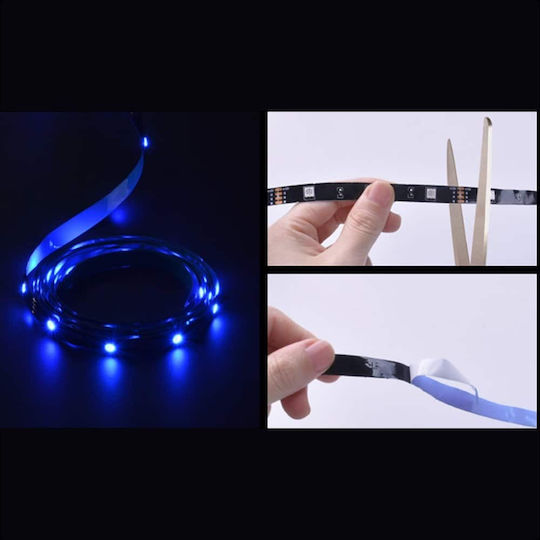 Sonoff Smart LED-Streifen Wi-Fi 12V RGB Licht 5m Typ SMD5050 mit Netzteil, Fernbedienung & WiFi-Controller