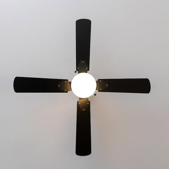 Cecotec EnergySilence Aero 450 Deckenventilator Deckenventilator 106cm mit Leuchte Vollschwarz