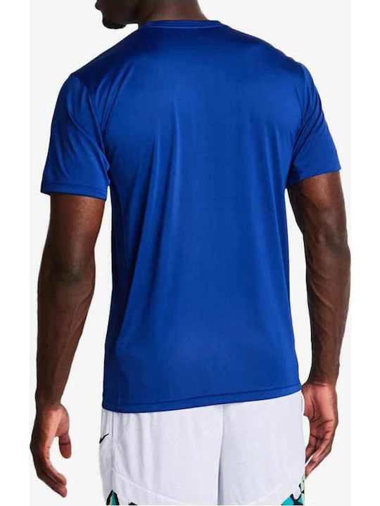 Greece Olympics 2024 Practice Dri-Fit Sportliches T-Shirt Blau