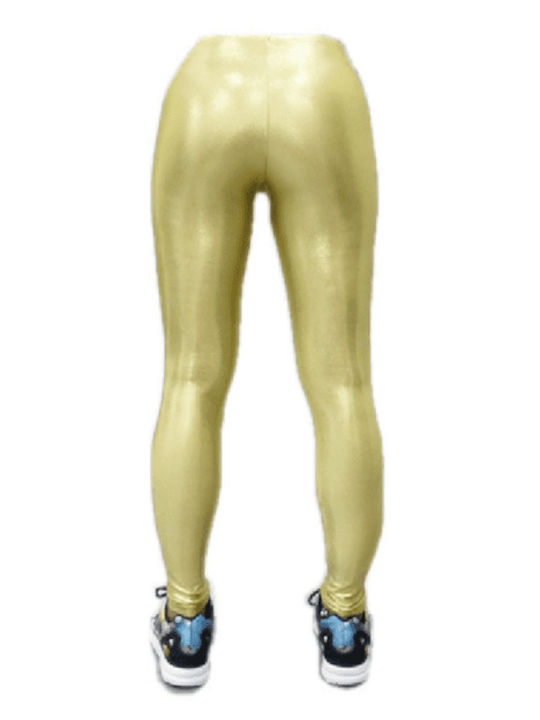 Women's Leggings - KIWI (Disco Gold) - Gold