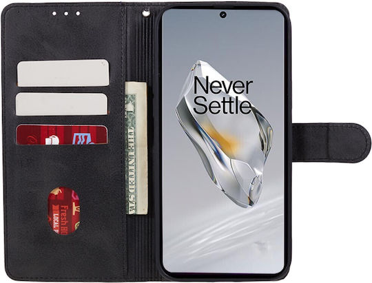 Brieftasche Leder / Synthetisches Leder / Kunststoff Schwarz (OnePlus Nord N30 SE)