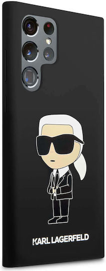Karl Lagerfeld Ikonik Back Cover Πλαστικό / Σιλικόνης Μαύρο (Galaxy S24 Ultra)