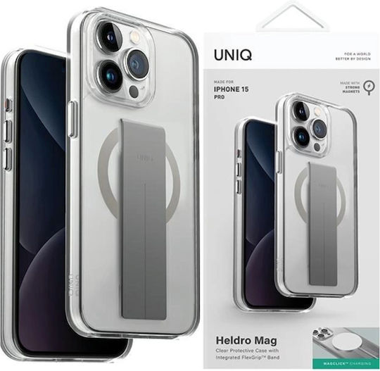 Uniq Heldro Mag Back Cover Σιλικόνης / Πλαστικό Διάφανο (iPhone 15 Pro Max)
