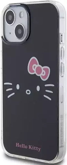 Hello Kitty Back Cover Plastic Black (iPhone 15)