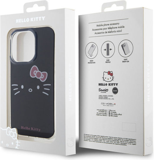 Hello Kitty Back Cover Πλαστικό Μαύρο (iPhone 15 Pro)