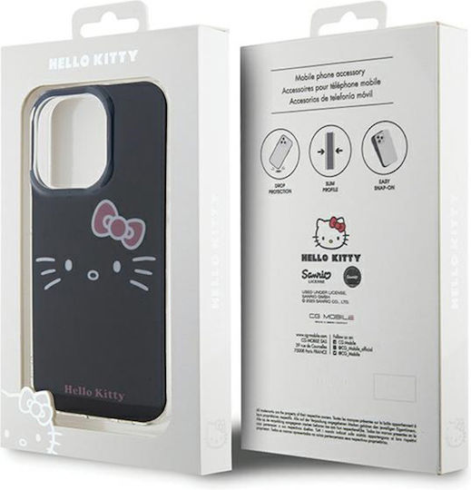 Hello Kitty Back Cover Πλαστικό Μαύρο (iPhone 15 Pro Max)