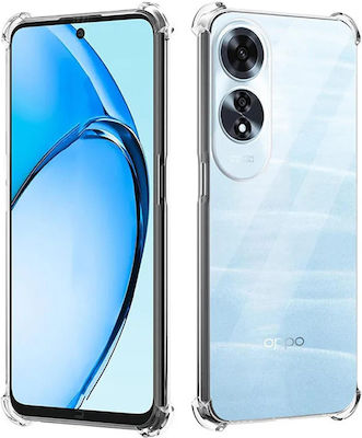 Techsuit Shockproof Clear Back Cover Silicone Transparent (Oppo A60)