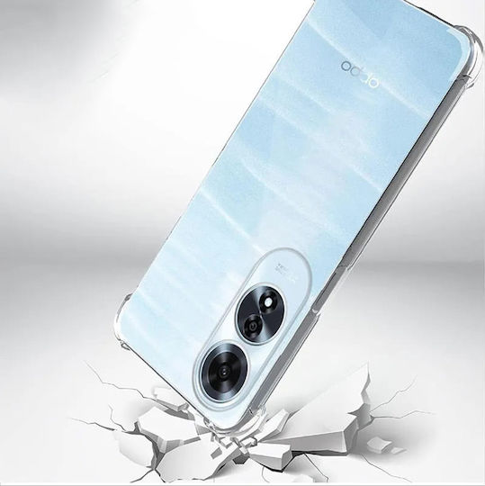Techsuit Shockproof Clear Back Cover Σιλικόνης Διάφανο (Oppo A60)