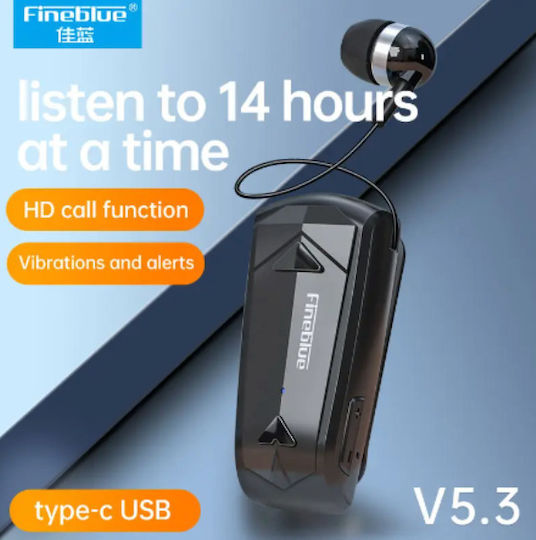 Fineblue F520 In ear Bluetooth хендсфри Слушалка Черен