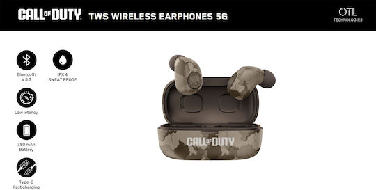 OTL In-ear Bluetooth Handsfree Căști cu Carcasă de Încărcare Verde