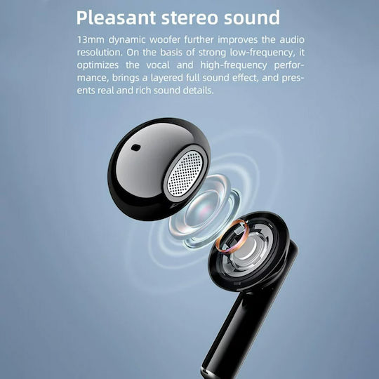 Mibro Earbuds 2 Bluetooth Handsfree Ακουστικά με Θήκη Φόρτισης Μαύρα