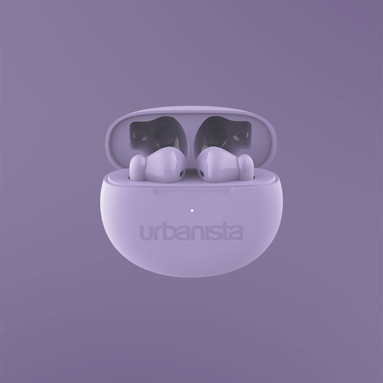 Urbanista Austin Earbud Bluetooth Handsfree Earphones with Sweat Resistance and Charging Case Lavender Purple